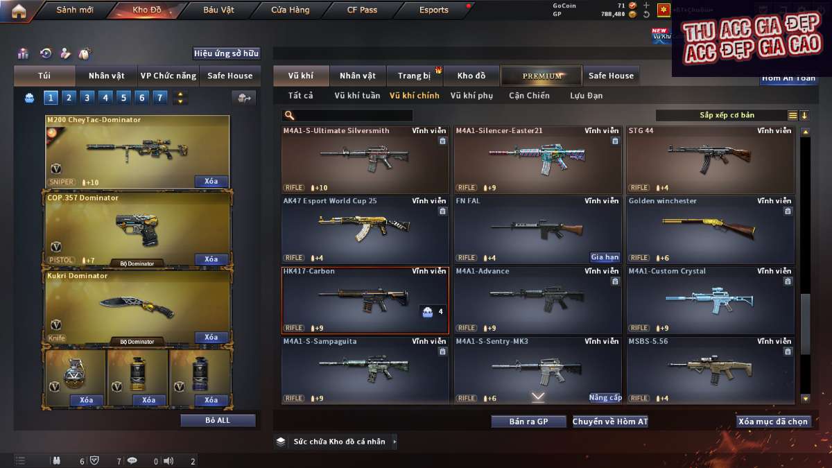 shop acc cf uy tin gia re